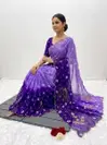Jk 133 Georgette Bandhej Printed Saree
